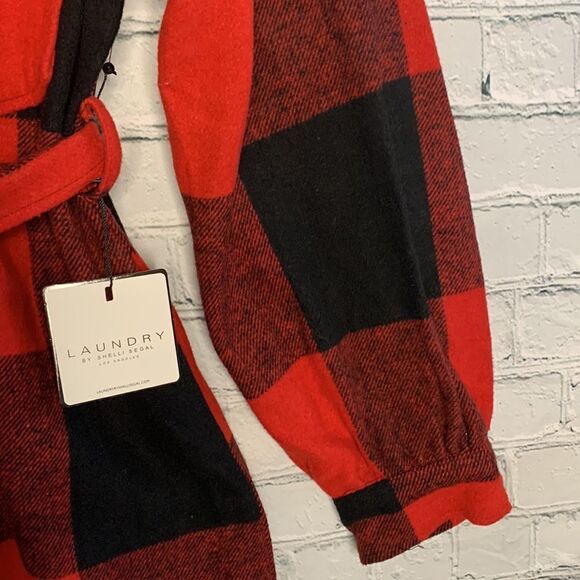 NWT Laundry by Shelli Seagal plaid shacket . XS - Picture 4 of 6